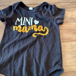 Mini Mama Black Bodysuit